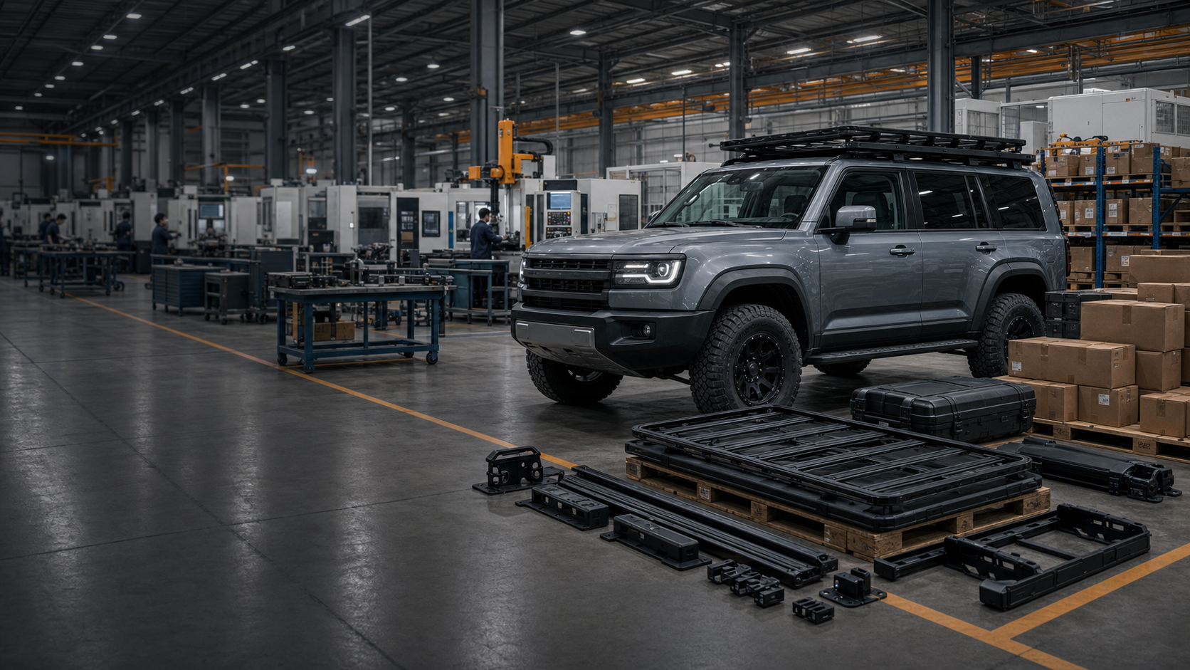 ROVERKORD factory and warehouse supply chain