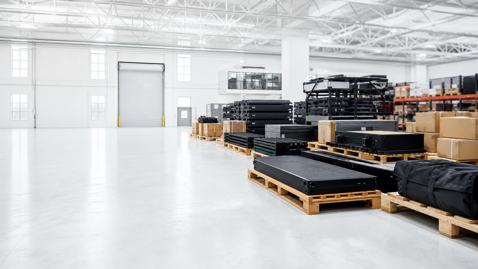 ROVERKORD RFQ desk, product staging, and export logistics