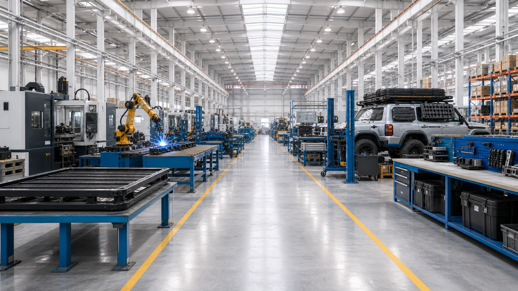ROVERKORD factory and warehouse supply chain