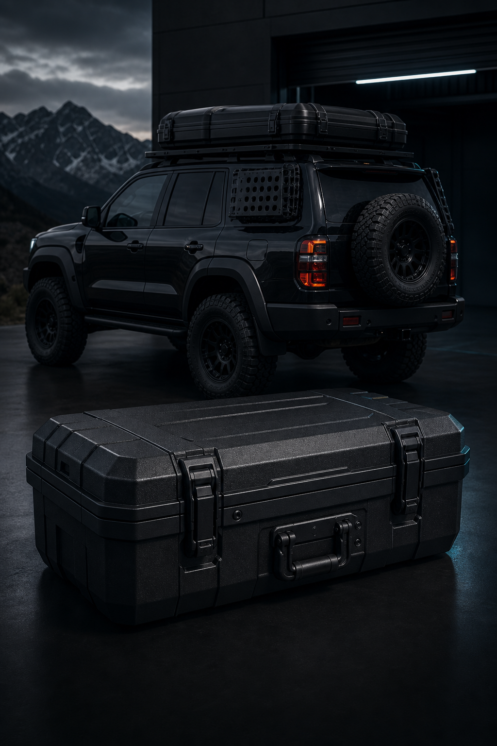 Roof cargo box