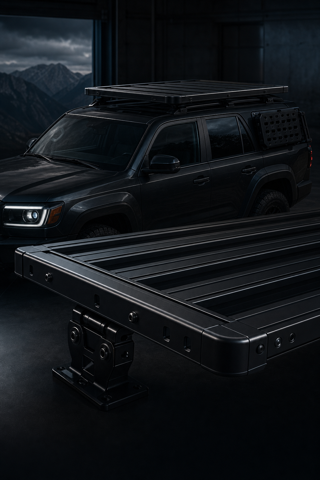 Roof platform rack