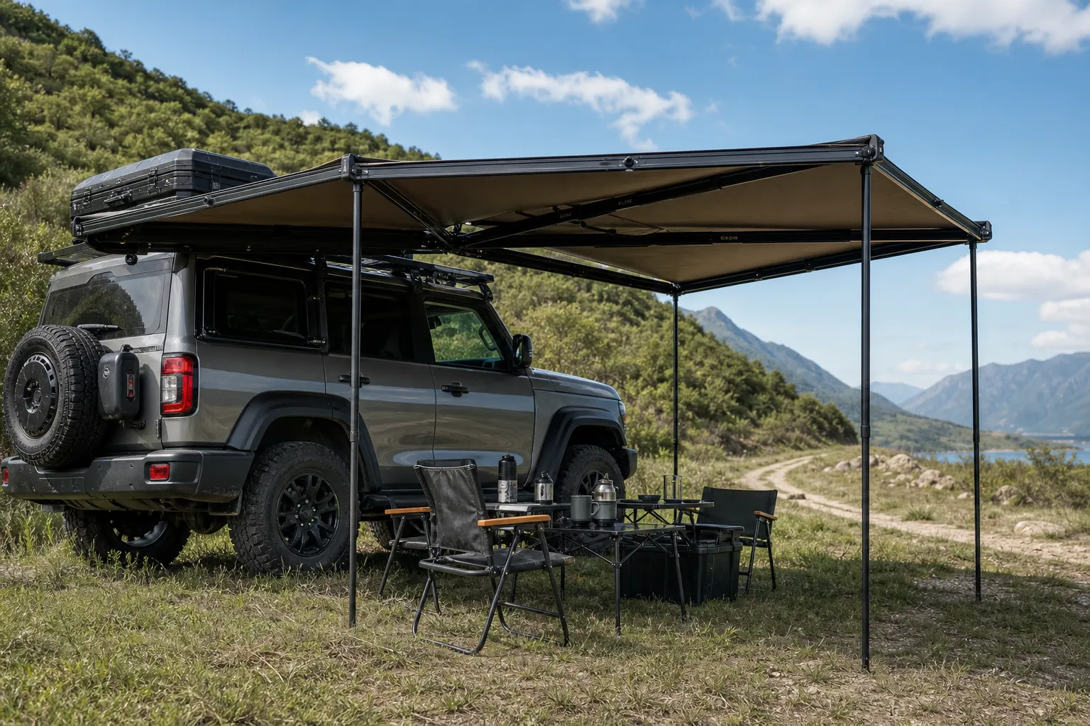 270-degree awning